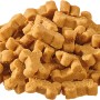 Primox Trainingssnack mit Geflügel, getrocknete Hunde-Snacks in Knochenform, hellbraun.