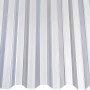 Transparente PVC-Trapezplatte 70/18 (2000x900mm) für Kunststoffbedachung.