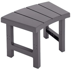 Intex Spa Beistelltisch (2er-Set) aus grauem Kunststoff, ideal als Ablage oder Sitzbank für Whirlpool-Zubehör.