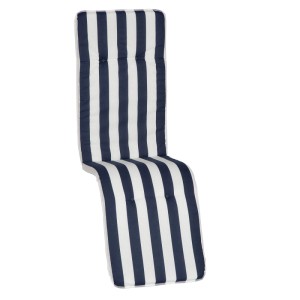 Beo Relaxauflage-Paspelauflage Elista Weiß/Blau/Gestreift