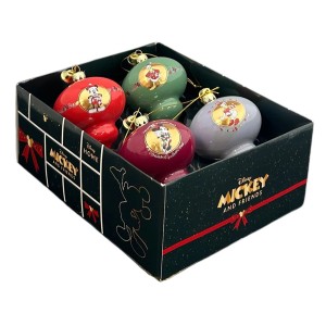 Disney Weihnachtskugel-Set Mickey & Freunde 4-teilig Ø 9 cm