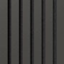 Akustikpaneel Lino Iron, MDF schwarz, Filz schwarz, 60x120 cm, 2er-Set für Wand und Decke.
