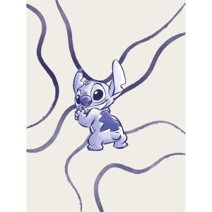 Wandbild: Disney Lilo & Stitch "Brave and Wild", 30x40 cm, für Kinderzimmer.