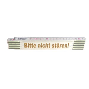 Stabila Zollstock 2m mit Lasergravur 'Bitte nicht stören', Messwerkzeug für Heimwerker.