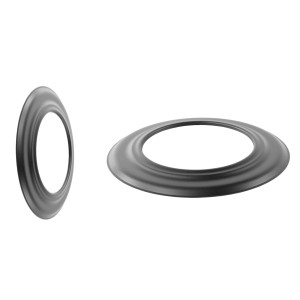 Bertrams Ofenrohr-Rosette Relief Ø 150mm 5 cm Gussgrau f. 2mm Ofenrohre & Bögen