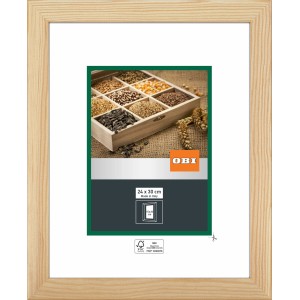 OBI Holz-Wechselrahmen Natur, 24x30 cm, FSC®-zertifiziert. Bilderrahmen aus hellem Holz.