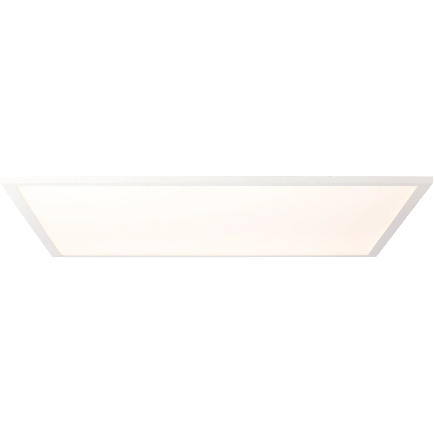 Weißes, eckiges 60x60 cm LED-Deckenpanel Buffi mit kaltweißem Licht.