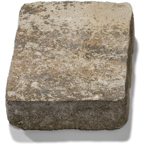 Pflasterstein Lavagrau 25x18,8 cm, gerumpelte Oberfläche, geeignet für Gehwege und Einfahrten.