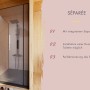 Karibu Saunahaus Huelva: Séparée mit Duschmöglichkeit im Vorraum der Sauna.