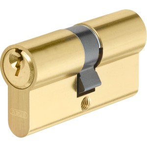Abus Profilzylinder E50MM 30/30 Messing, Detailansicht.