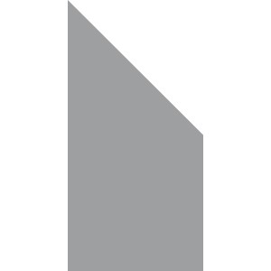 Groja Sichtschutzzaun Ambiente Schräg Rechts Satiniert 90 cm x 180/90cm x 0,8 cm