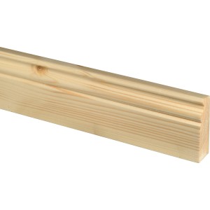 Sockelleiste SF382 Fichte-Kiefer 19 mm x 71 mm x 2400 mm