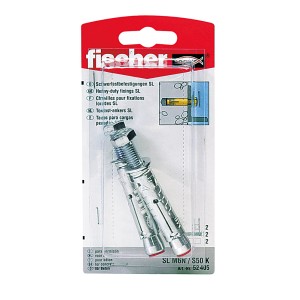Fischer Schwerlastanker TA M8, 2er-Set mit Schraube, für sichere Befestigungen.
