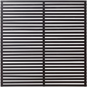 Plus Holz Sichtschutzzaun Tokyo Nadelholz Schwarz 180 cm x 180 cm
