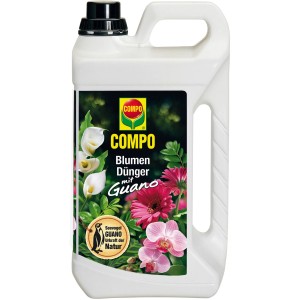 Compo Blumendünger mit Guano, 5 Liter Kanister für üppige Blütenpracht.