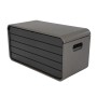 Graue Lifetime Kissenbox/Auflagenbox, 625 l, mit Griffmulden. Ideal zur Aufbewahrung im Garten.
