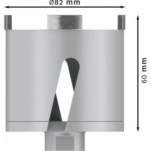 Bosch Diamant-Dosensenker, 82 mm, für präzise Bohrungen in Beton und Mauerwerk.