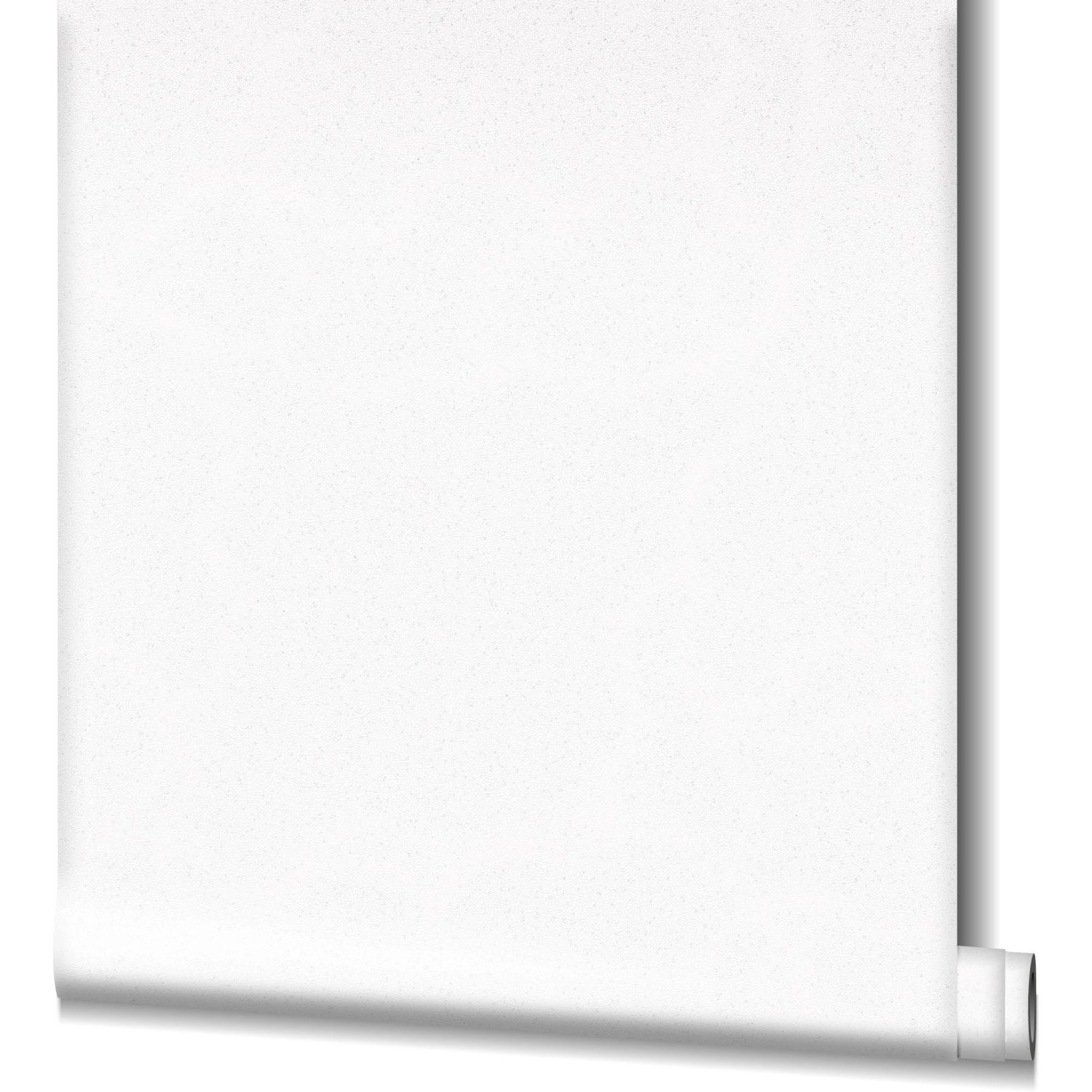 Schöner Wohnen Vliestapete Uni Weiß, Rolle. Dekorative Tapete mit feiner Struktur und leichtem Glimmer.