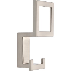 Siro Huthaken 2434 Metall Edelstahlfarbig Glänzend Lochabstand 24 mm