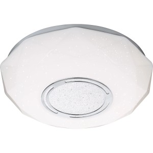 Weiße LED-Deckenleuchte Diamand Starry Sky mit Sternenhimmel-Effekt, 24W.