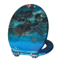 Sinobath WC-Sitz Oval mit Absenkautomatik Unterwasserwelt Universell Passend_2