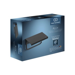 Ideal Standard Papierrollenhalter mit Ablage, Schwarz Matt, in Originalverpackung.