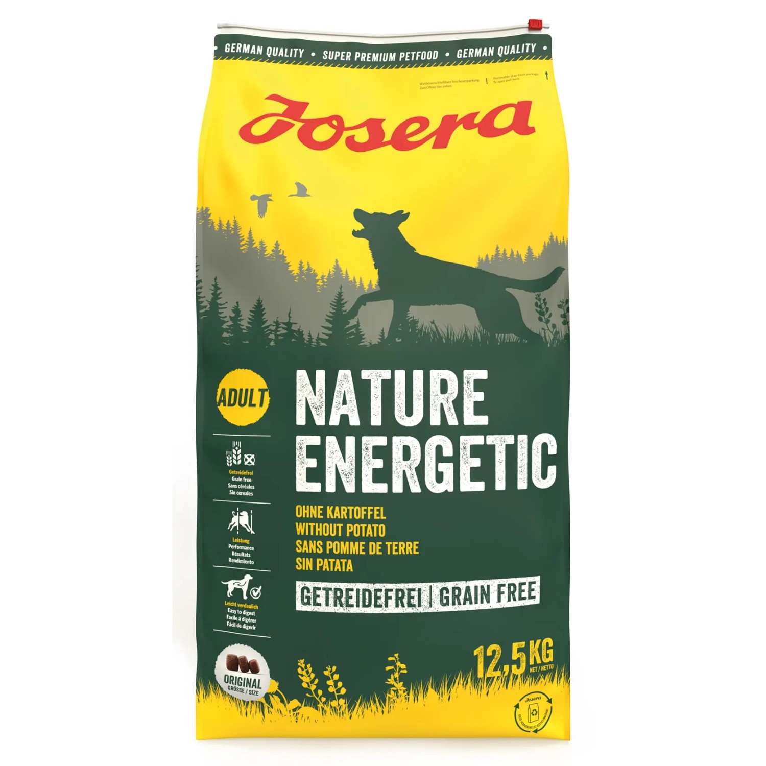Josera Adult Hundefutter Duck & Sweet Potato 12,5kg - Getreidefrei Für Große Hunde