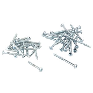OBI Schrauben für U-Träger, 40 Stück, verzinkt, zur Befestigung von Holzfachböden.