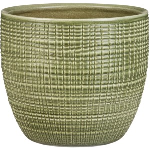 Scheurich Übertopf 866, Ø 25 cm, Menta. Keramik-Blumentopf mit Textur für den Innenbereich.