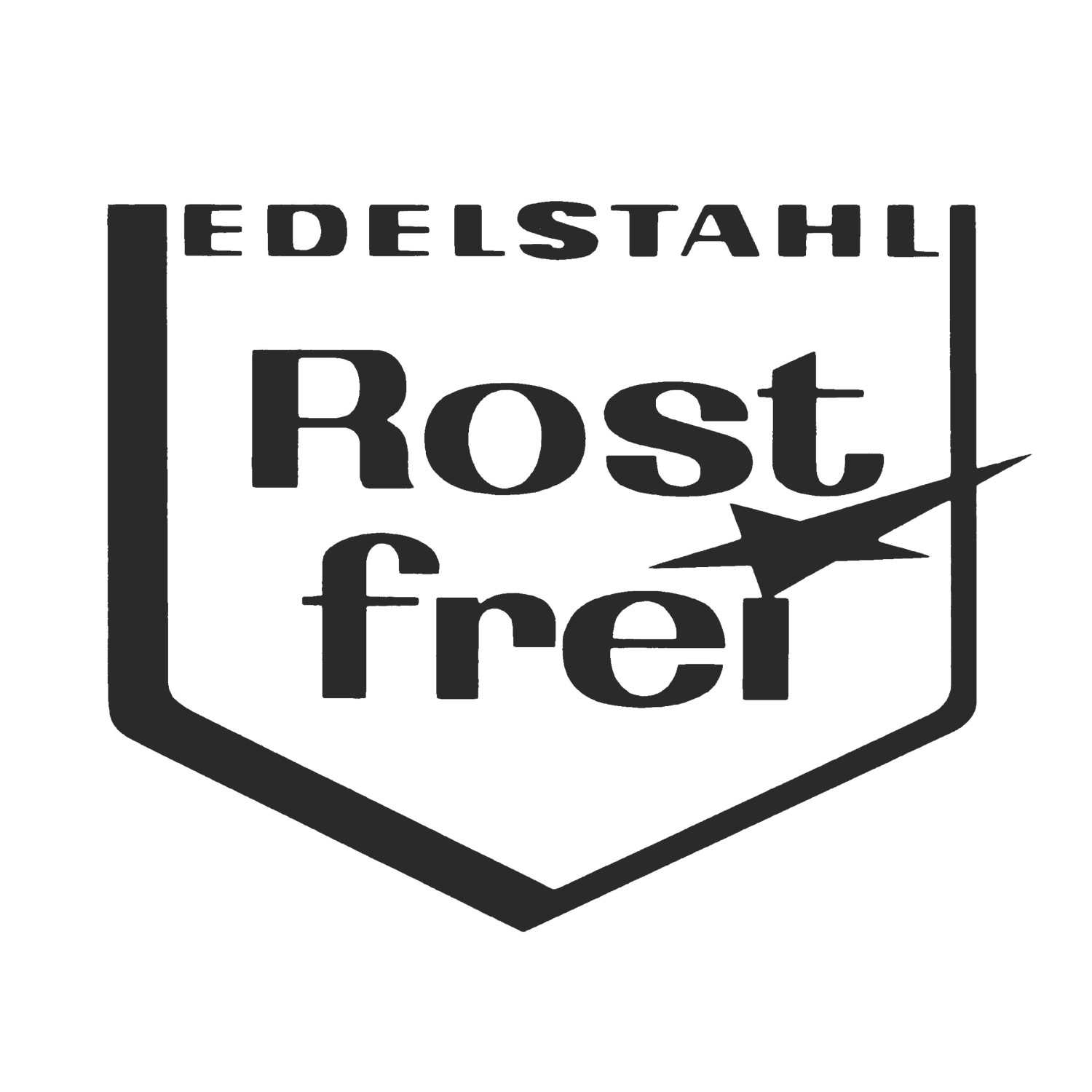 Symbol für "Edelstahl Rostfrei" auf Gardena Gartenschere, hohe Qualität.