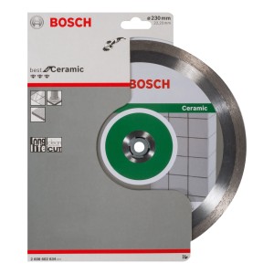 Bosch Diamanttrennscheibe 230 mm für Keramik, Zubehör für Winkelschleifer.
