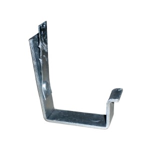 Verzinkter Kastenrinnenträger Spezial RG 75 für die Montage am Stirnbrett.