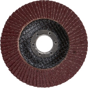 LUX Fächerschleifscheibe Multi Ø 115 mm, Körnung K80 für Winkelschleifer.