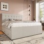 okwish Polsterbett 140x200cm mit Schubladen Schlafzimmer Beige ohne Matratze_6