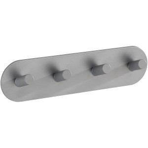 Wenko Hakenleiste Piceno Quadro Grau Matt mit 4 Haken.