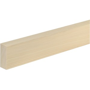 Rohe, astreine Fichte/Kiefer Flachleiste (23x60x2400mm) von FN Neuhofer.