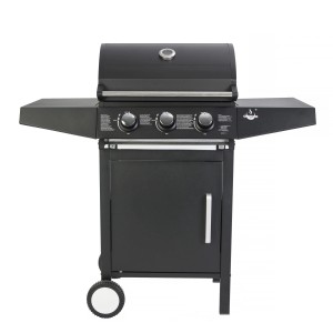 El Fuego Gasgrill San Angelo mit 3 Brennern, Unterschrank und Seitenablagen.