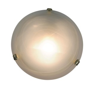 Näve Deckenleuchte Mezzo Glas Messing 30 cm