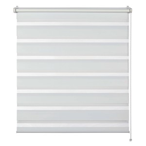 Schöner Wohnen Doppelrollo Tilda, 120x150 cm, weiß, für flexible Lichtdosierung.