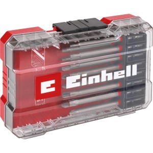 Einhell Bit-Set M-Case, 16-teilig, mit 90 mm Bits in transparenter Aufbewahrungsbox.
