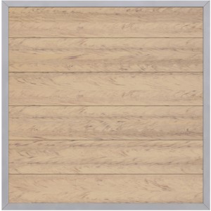 Sichtschutzzaun Element Design WPC Alu Sand 179 cm x 179 cm