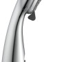 Schütte Aqua-2-Save Handbrause, Chrom, mit Wasserstopp und Anti-Kalk-Noppen.