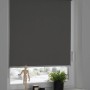 Schöner Wohnen Thermo-Rollo Martha, 45x150 cm, anthrazit, am Fenster montiert.