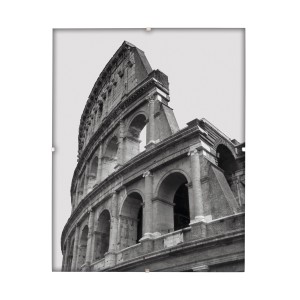 Rahmenloser Bilderrahmen 24x30 cm mit Normalglas, zeigt ein Foto des Kolosseums.