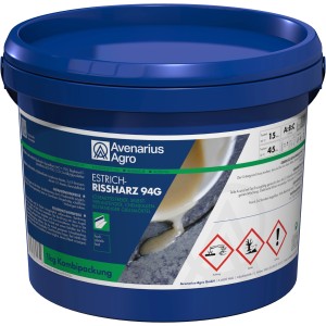 Blauer Eimer Estrich Rissharz 94G, 1 kg Ausgleichsmasse zum Ausgießen von Rissen und Fugen.
