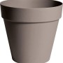 M Collections Pflanztopf Rio, Ø 26 cm, Taupe, aus Kunststoff, für Innen- und Außenbereich.