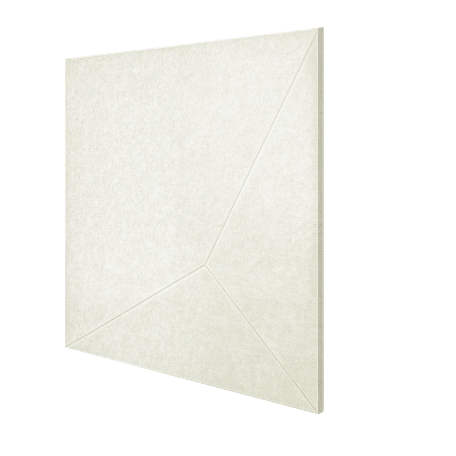 Jangal Wandpaneel Modular Wall Geometric, 52x52 cm, in Cotton-White mit markantem geometrischem Muster für Wandgestaltung.