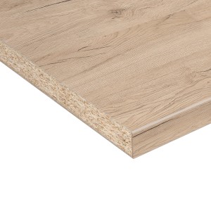 Detailansicht Kaindl Arbeitsplatte Eiche Sanremo Sand, 38mm stark, Meterware.