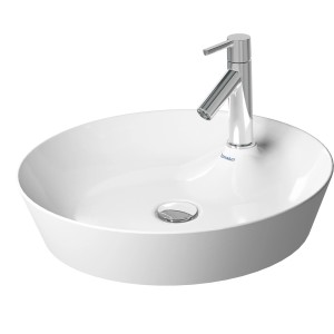 Duravit Cape Cod Aufsatzwaschbecken, weiß, mit Armatur. Stilvolles Design für Ihr Badezimmer.