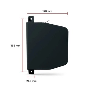 Anthrazitfarbener Aufputz Rollladen Gurtwickler, 155x120x21,5mm. Für 14mm Gurt, aufklappbar.